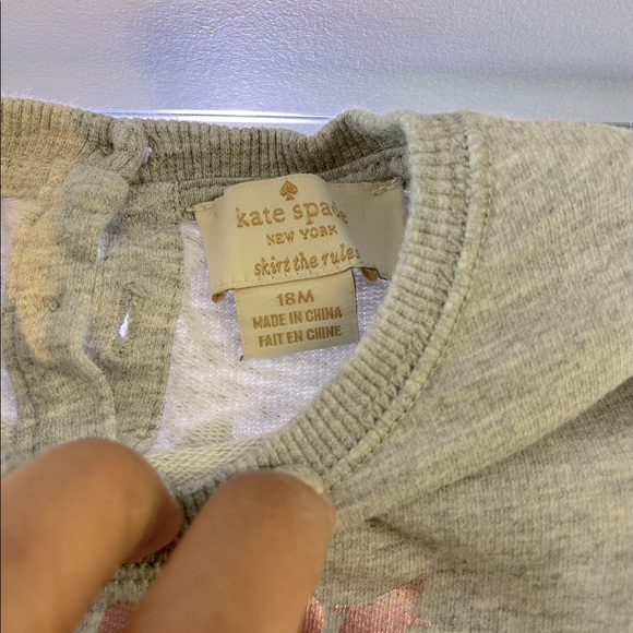 🌷 KATE SPADE 🌷 long sleeves shirt and skirt. Little girl. 18 months - Picture 3 of 4